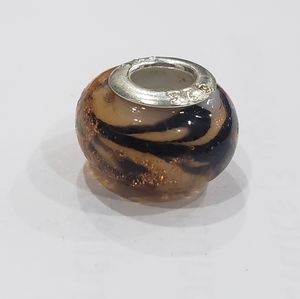 925 Silver Lampwork Murano Bead Charm Spacer Fit Euprope & Pendora Bracelet